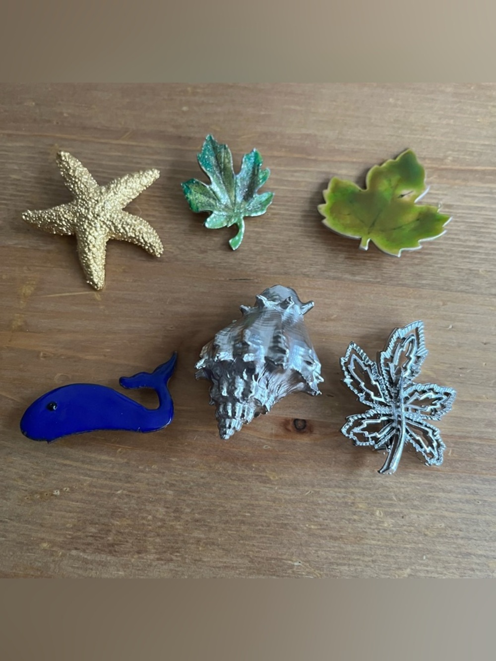 Vintage brooches bundle. Set of 6. Accessories women's jewelry lot